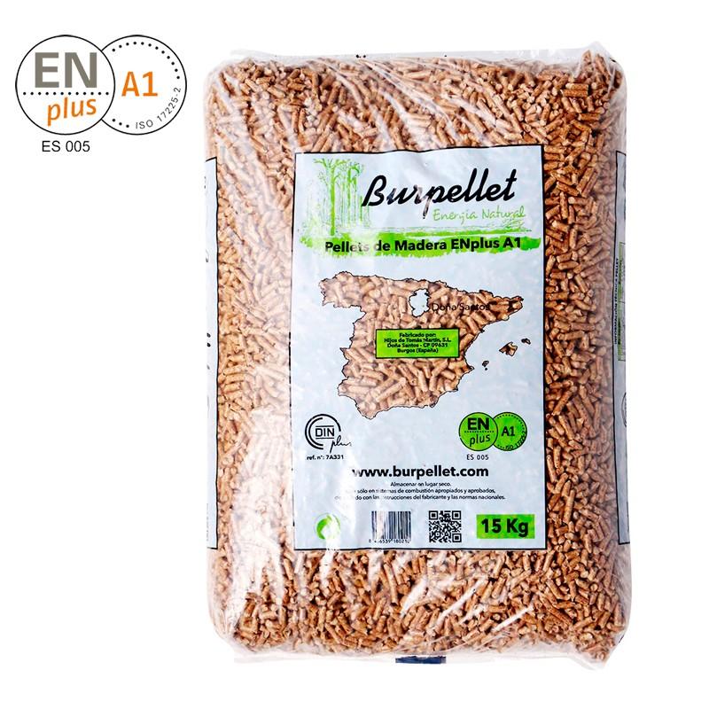Burpellet - 5 Palets de 360 Sacos certificado Enplus 15 kg