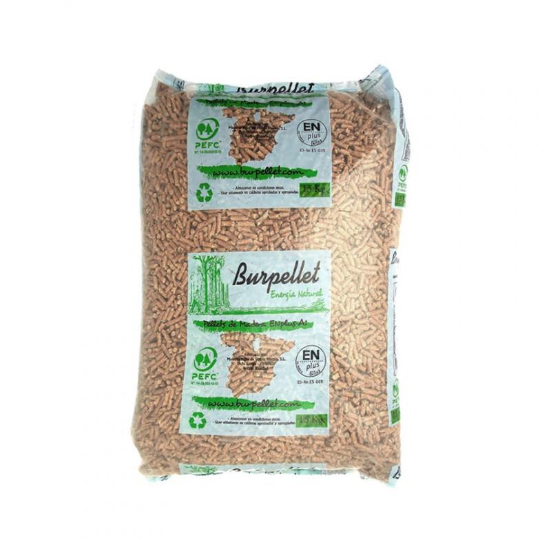 Burpellet - 6 Palets de 432 Sacos certificado Enplus 15 kg